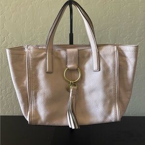 Cole Haan Fantine O Ring Ballet Pink Small Tote Bag